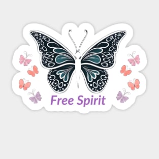 Butterfly Free Spirit Sticker